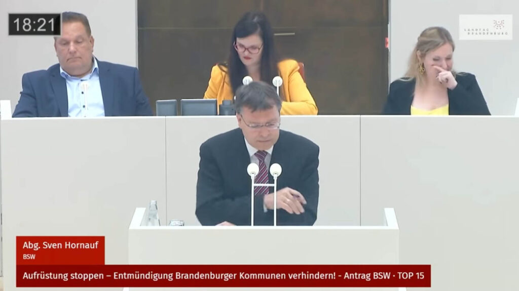  Aufrüstung stoppen – Entmündigung Brandenburger Kommunen verhindern! | 16.09.2026